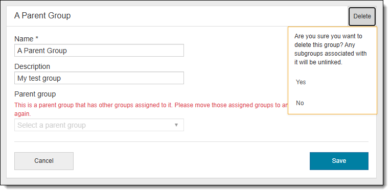 Edit groups